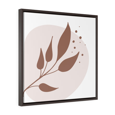 Leaves on Water - Framed Gallery Wrap Canvas