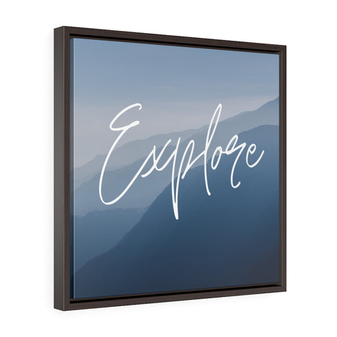 Explore -  Framed Gallery Wrap Canvas