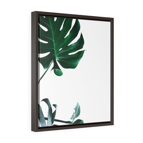 Monstera Leaf - Framed Gallery Wrap Canvas
