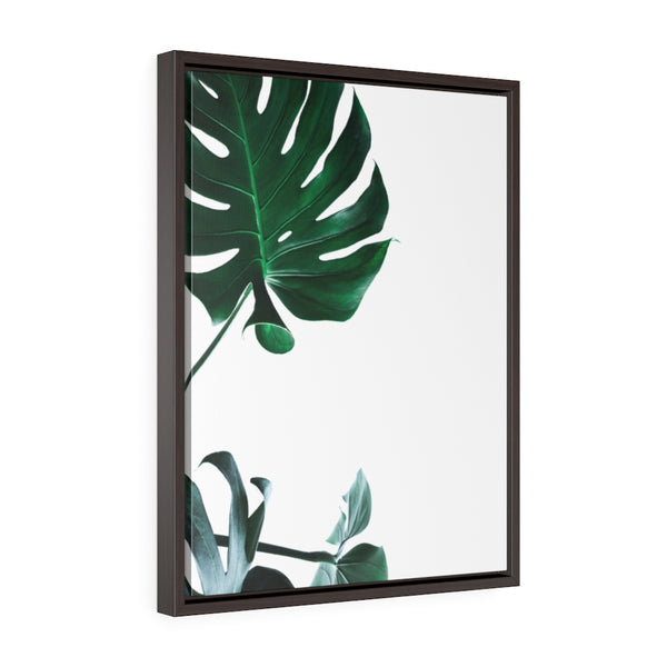 Monstera Leaf - Framed Gallery Wrap Canvas