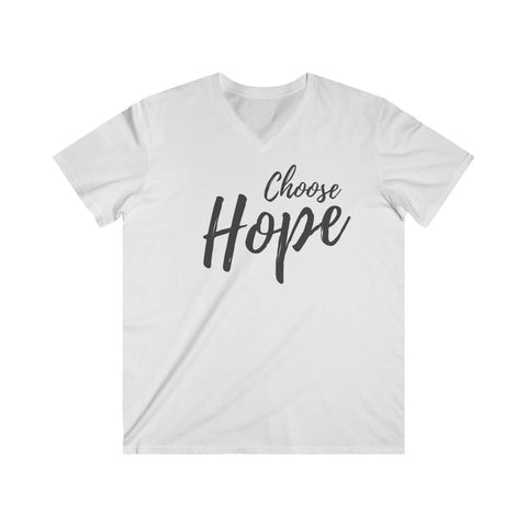 Choose Hope - Men's Fitted V-Neck Tee