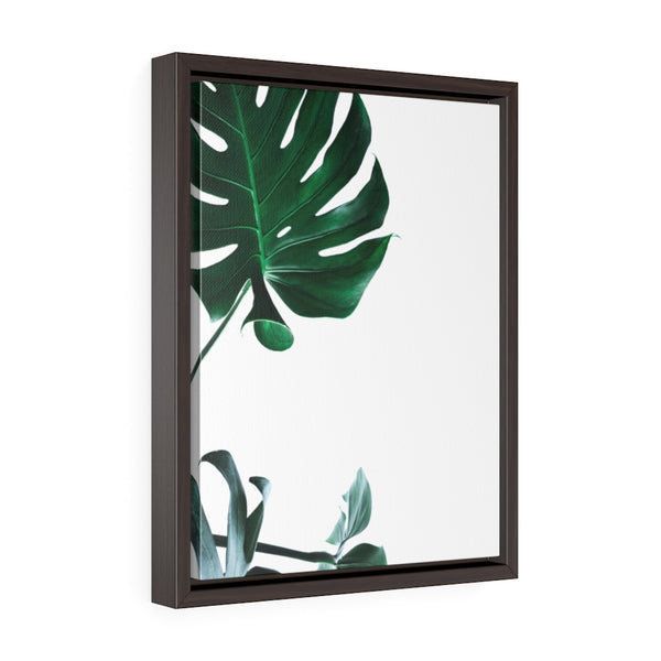 Monstera Leaf - Framed Gallery Wrap Canvas