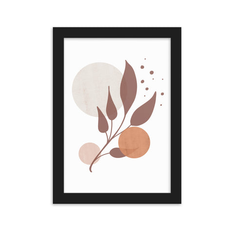 Framed matte paper poster