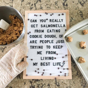 Decorative Felt Letter Board with Wooden Frame